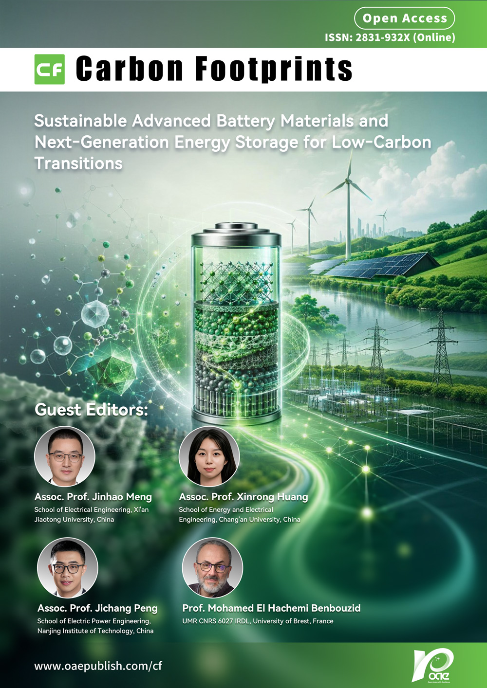 Topic: Sustainable Advanced Battery Materials and Next-Generation Energy Storage for Low-Carbon Transitions